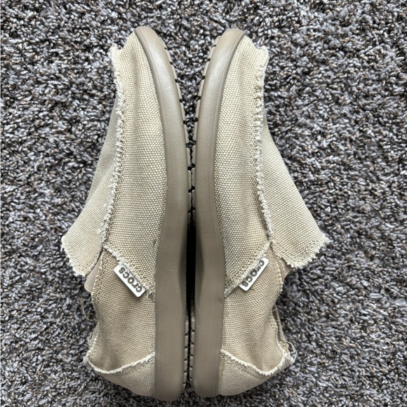 Size 10- Crocs Santa Cruz Croslite Men's Slip On Khaki - Picture 3 of 4
